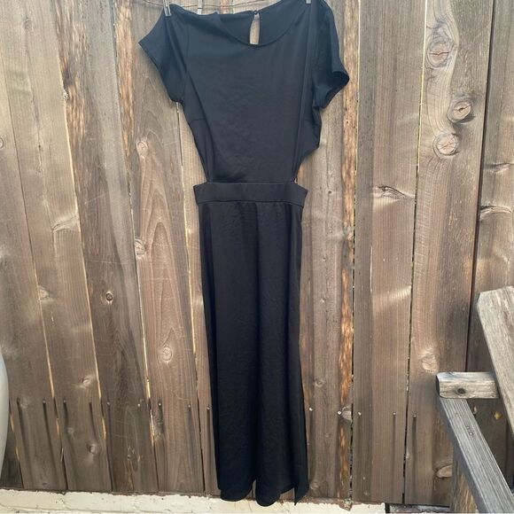 BA&SH Ritz Cutout RARE Midi Classic Slit Dress size 4 NWT - Picture 13 of 14